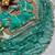 sky blue silk blend embroidered saree with sequins work