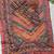 red silk blend printed saree with abstract print