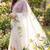 White georgette printed saree with floral print