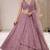 Onion Kasturi Silk Embroidered Lehenga Set For Women's 