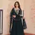 Navy georgette readymade anarkali suit with embroidery & zari work