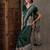 Green color ready to wear semi modal saree with unstitched designer blouse