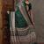 Green color ready to wear semi modal saree with unstitched designer blouse