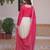 Pink silk readymade anarkali suit with embroidery & sequence work