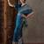 Teal color ready to wear semi modal saree with unstitched designer blouse