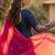Navy silk readymade anarkali suit with thread embroidery & sequence work