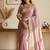 lavender fancy lace border with jaquard butti silk saree
