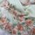 white-orange floral print with beads and katdana hand silk saree