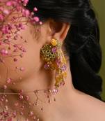 Multicolor stones small hanging earrings