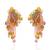 Multicolor stones small hanging earrings