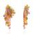 Multicolor stones small hanging earrings