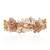 Gold plated white pearl peach stones modern choker
