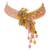 Multicolor stones beaded choker