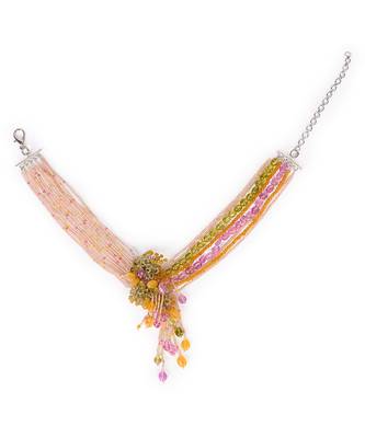Multicolor stones beaded choker 4