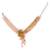 Multicolor stones beaded choker