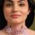 Pink lilac stones floral classic choker