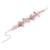 Pink lilac stones floral classic choker