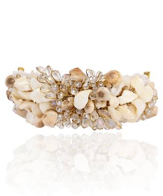White floral long bracelet 3