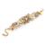 White floral long bracelet