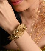 Gold plated ethnic bracelet