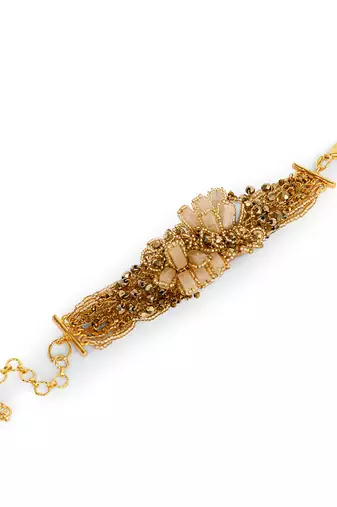Gold plated ethnic bracelet