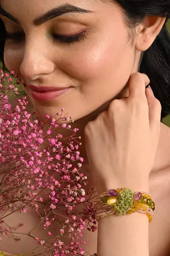 Mulicolor stone beads bracelet