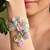 Multicolor floral white pearls pendant bracelet