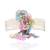 Multicolor floral white pearls pendant bracelet