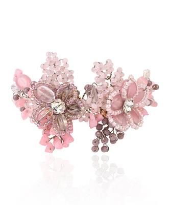 Lilac and pink flower bracelet 3