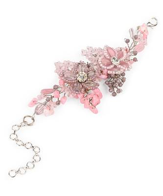 Lilac and pink flower bracelet 4