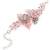 Lilac and pink flower bracelet