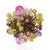 Multicolor stone adjustable ring