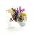 Multicolor crystal adjustable ring