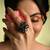 Jet black grey stone crytsal adjustable ring