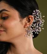 Crystal multicolor stones pastel earcuff