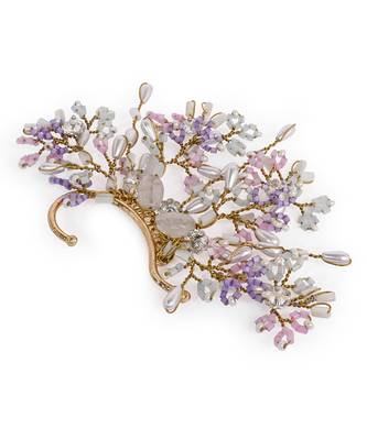 Crystal multicolor stones pastel earcuff 4
