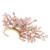 Baby pink stones gold plated earcuff