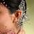 Silver crystal stones earcuff