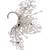 Silver crystal stones earcuff