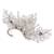 Silver crystal stones earcuff