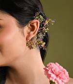 Multicolour stones crystal earcuff