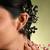 Black grey stones party earcuff