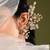 Gold plated peach earcuff