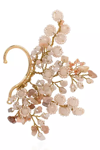 Gold plated peach earcuff