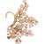 Gold plated peach earcuff