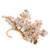 Gold plated peach earcuff