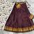 Brown Lehenga Choli Set with Floral Printed Dupatta and Contrast Zari Border Set