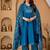 Cotton cambric anarkali kurti-pant-dupatta set