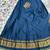 Teal Blue Lehenga Choli Set with Floral Printed Dupatta Set