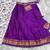 Purple Lehenga Choli Set with Floral Printed Dupatta and Contrast Zari Border Set